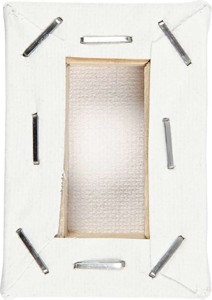 Små Mini Lærreder - Str 6X4X1 Cm - Hvid - 2 Stk