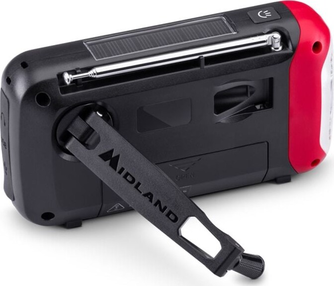 Nødradio - Håndsving Og Solcelle - Med Powerbank - Bluetooth