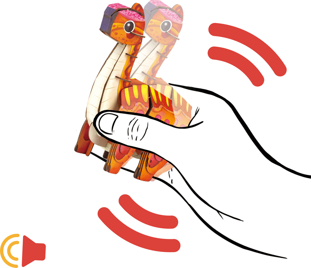 Mieredu - Brachiosaurus - Build N Sound 3D Puzzle - Dinosaur