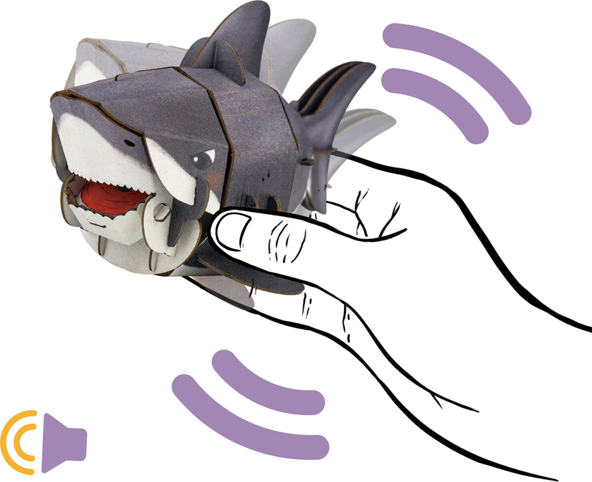 Mieredu - Shark - Build N Sound 3D Puzzle - Haj