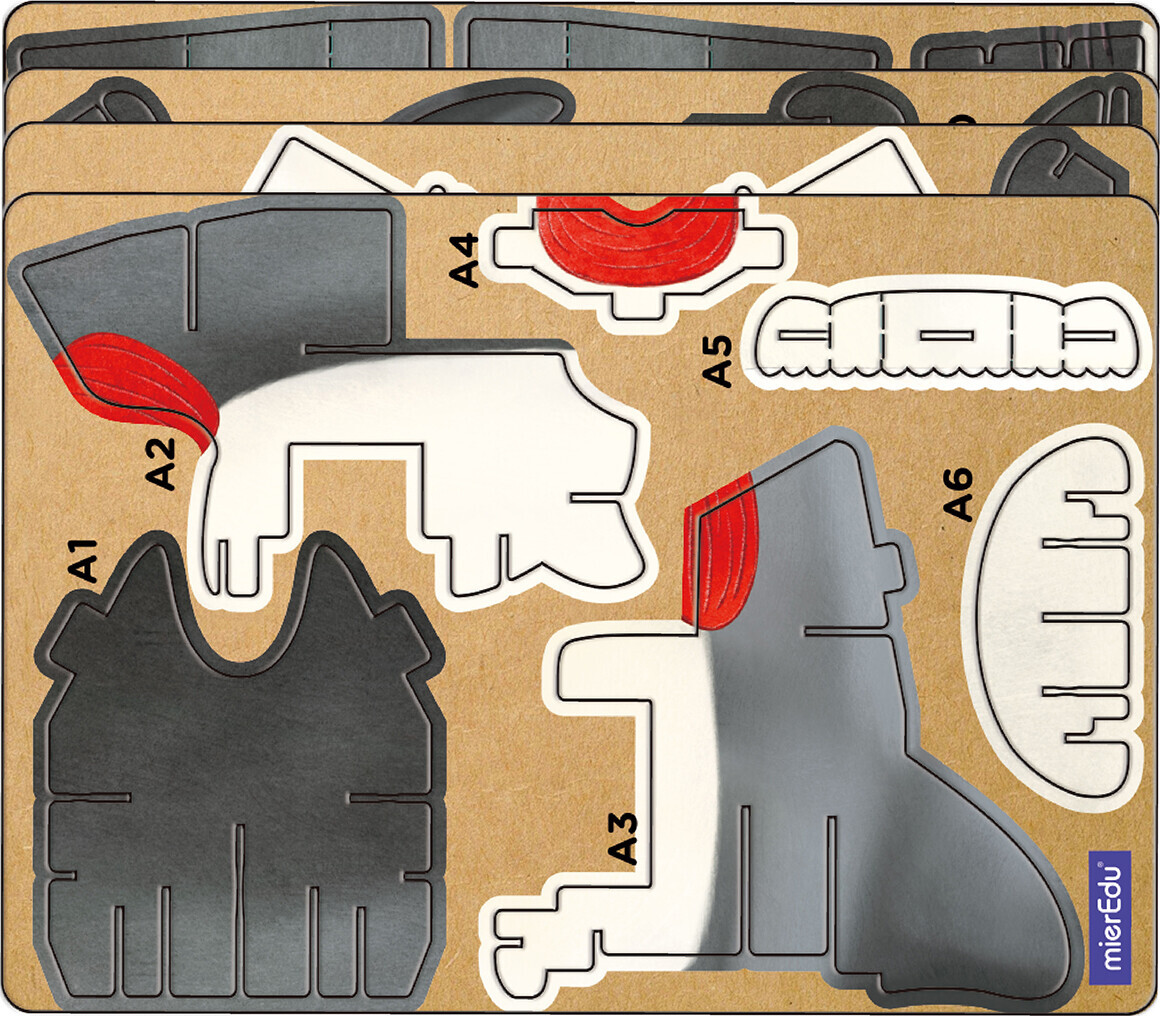 Mieredu - Shark - Build N Sound 3D Puzzle - Haj