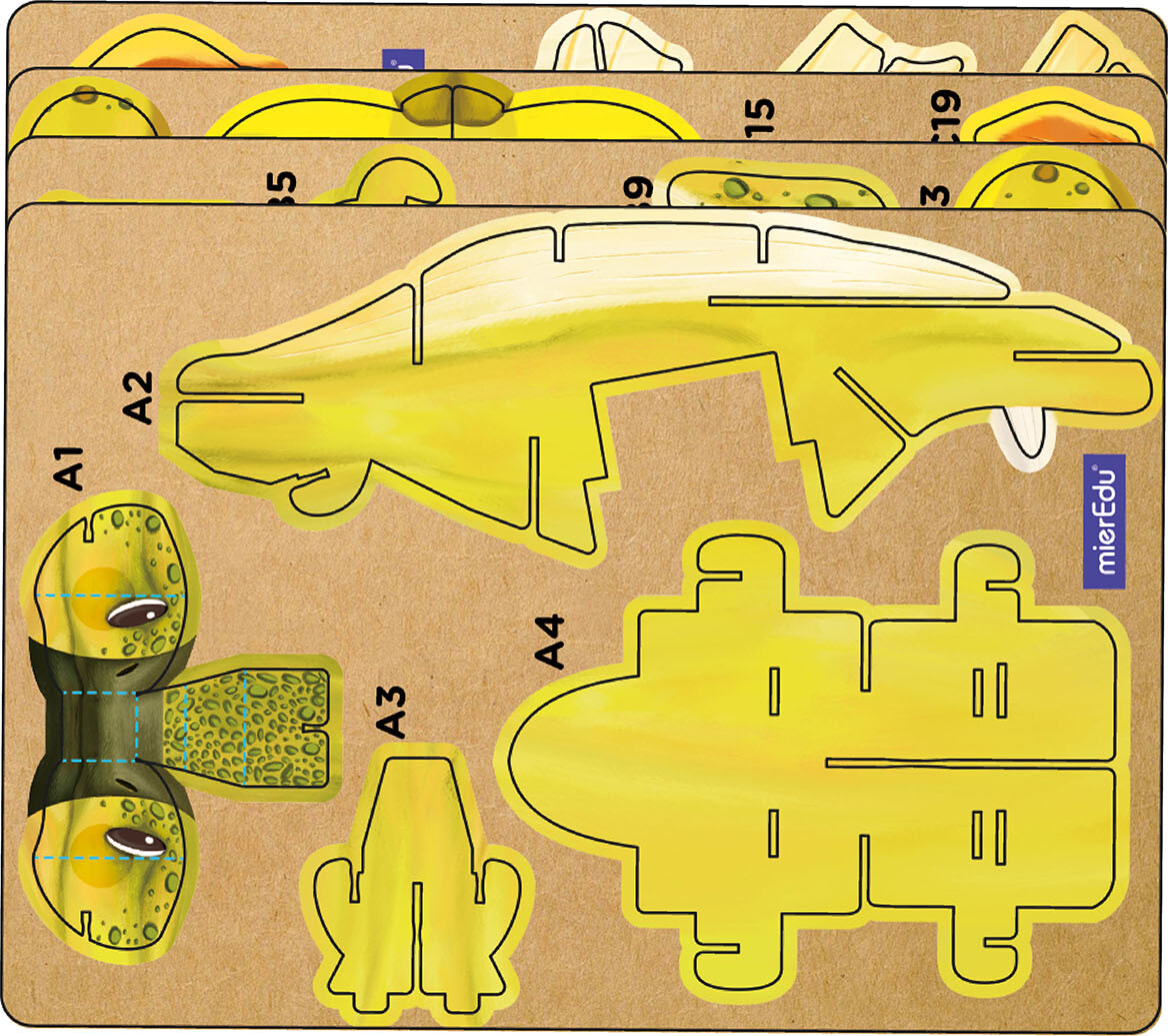 Mieredu - Ankylosaurus - Build N Sound 3D Puzzle - Stegosaurus