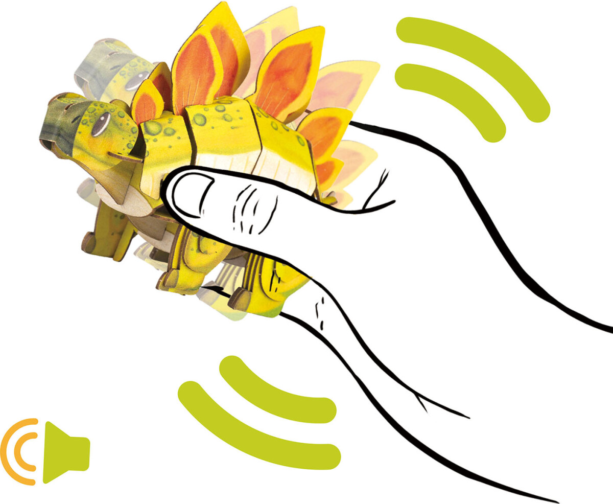 Mieredu - Ankylosaurus - Build N Sound 3D Puzzle - Stegosaurus