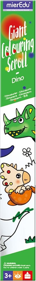 Mieredu - Kæmpebanner Til Farvelægning - Dinosaurer