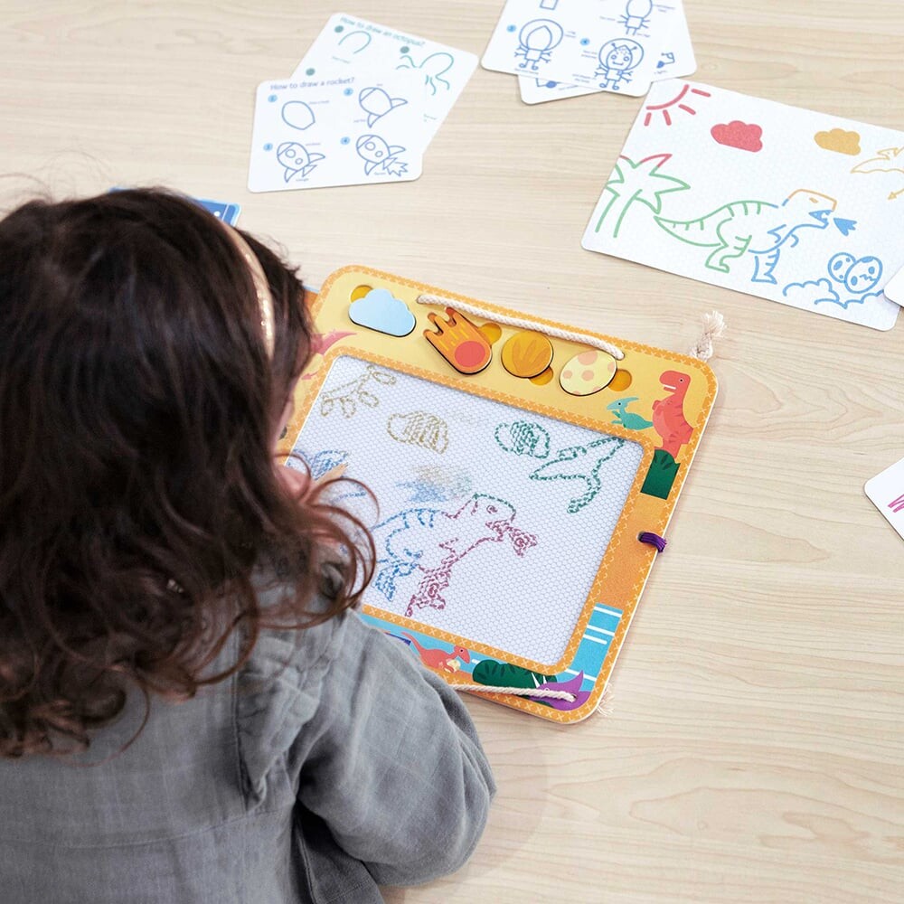 Magisk Tegnetavle - Lær At Tegne - Dinosaur - Mieredu