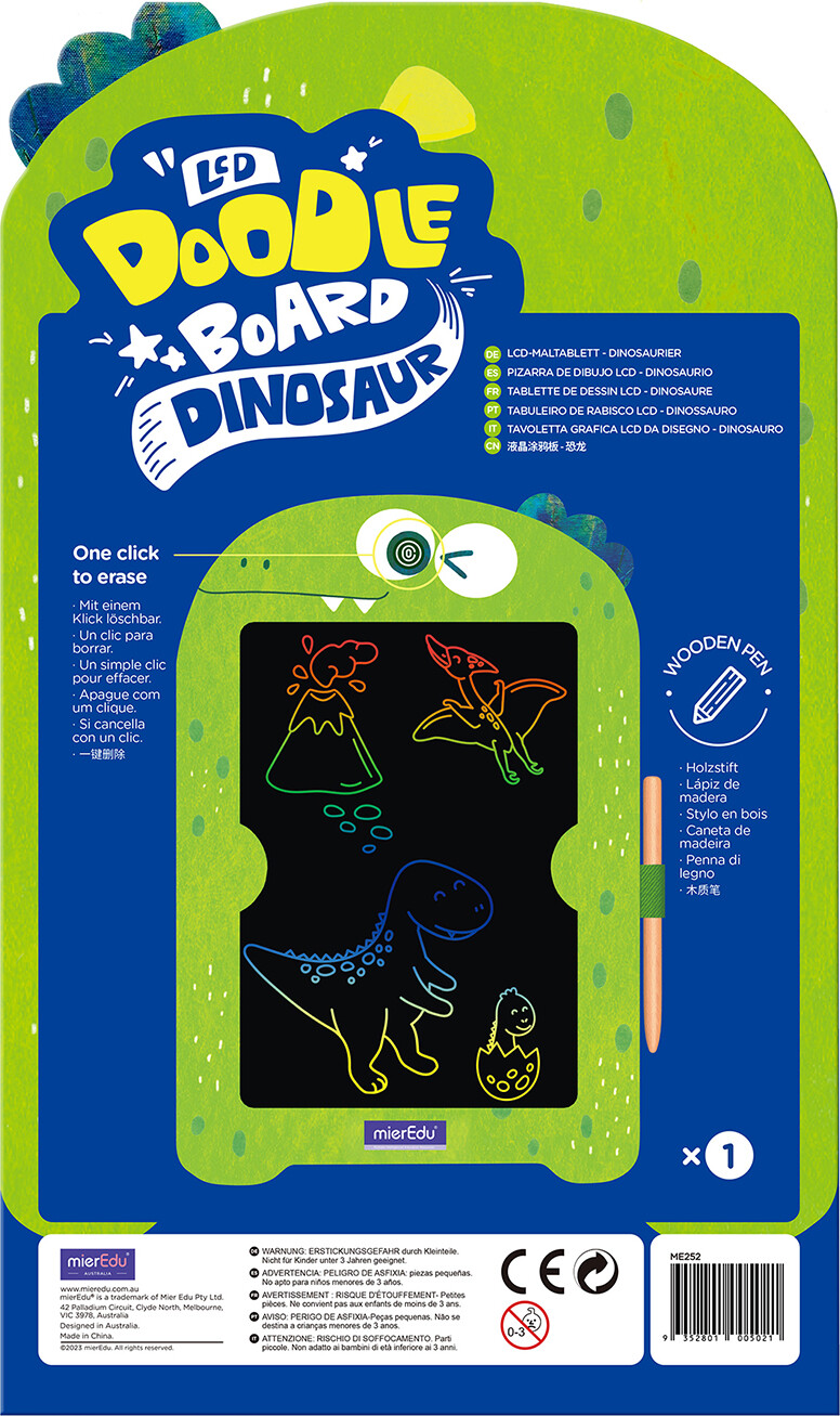 Mieredu - Magiske Farver Tegnetavle - Dinosaur