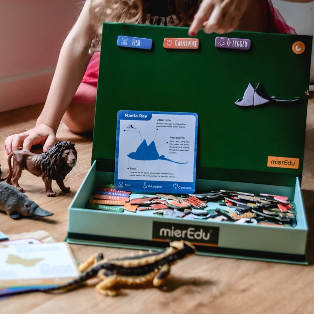 Magnetisk Legetøj - Animals - Engelsk - 127 Dele - Mieredu