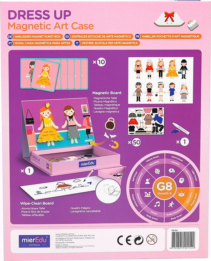 Magnetisk Legetøj - Kunst Box - Påklædning - Mieredu