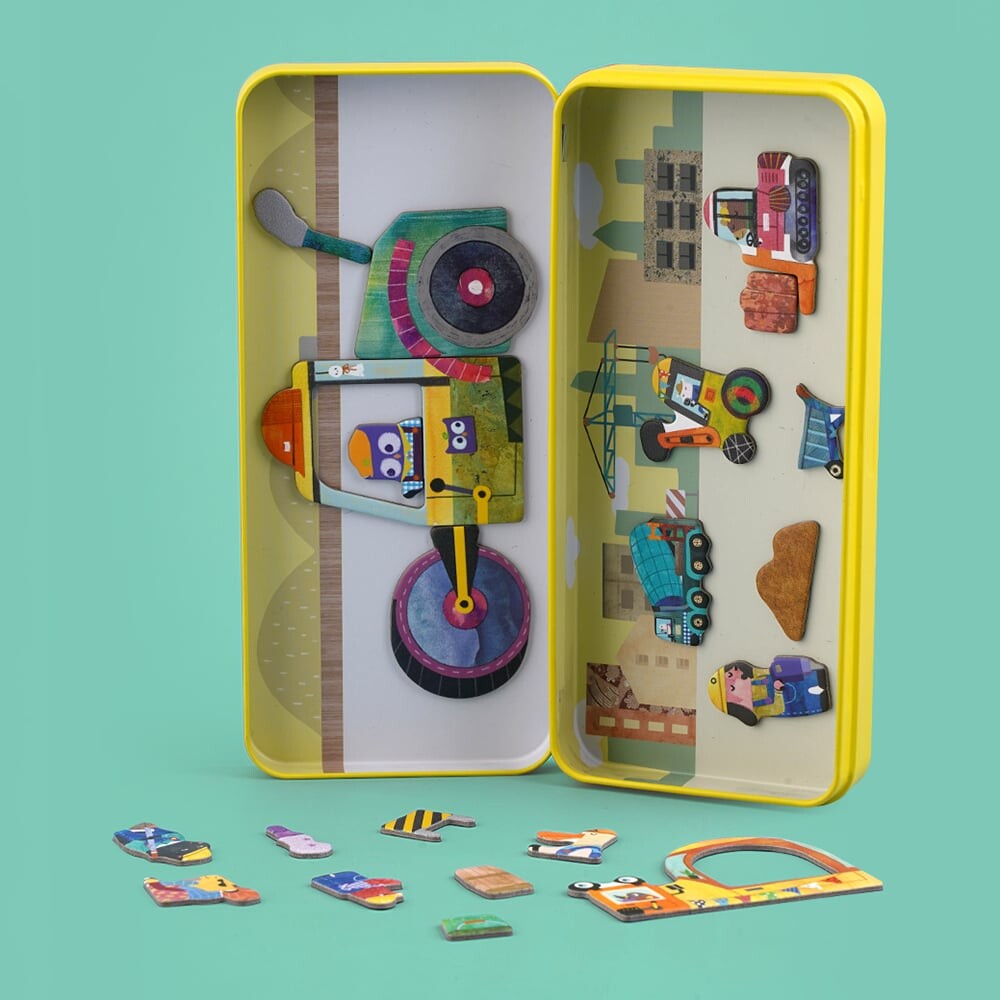 Mieredu - Magnetisk Rejsesæt - Byggeplads