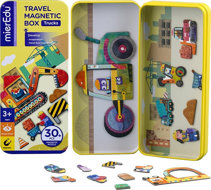 Mieredu - Magnetisk Rejsesæt - Byggeplads