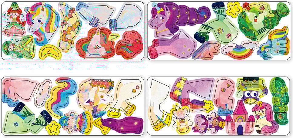 Magnetisk Påklædningsdukke - Enhjørning - Mieredu