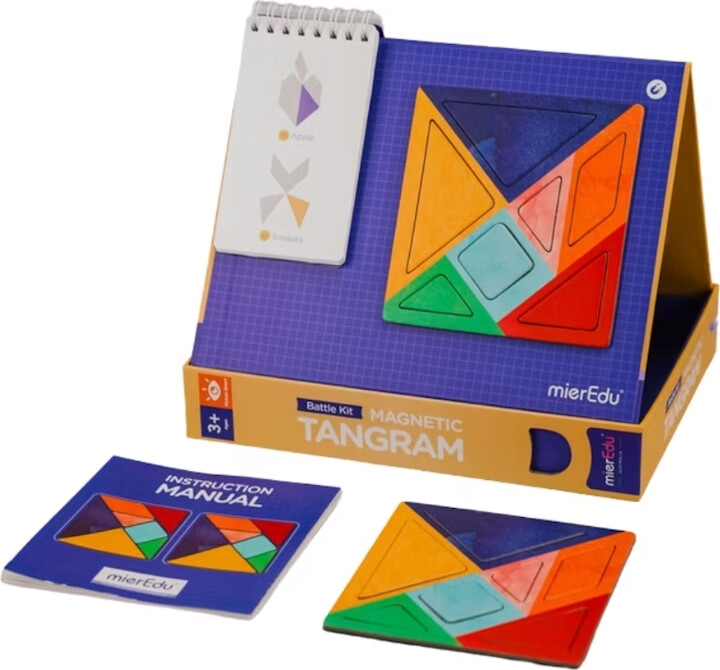 Magnetisk Spil - Tangram - Duel Sæt - Mieredu