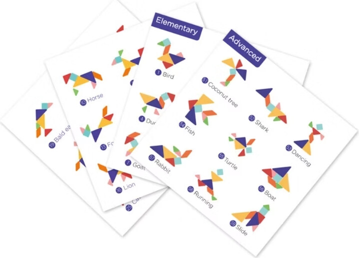 Magnetisk Spil - Tangram - Duel Sæt - Mieredu