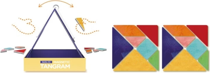 Magnetisk Spil - Tangram - Duel Sæt - Mieredu