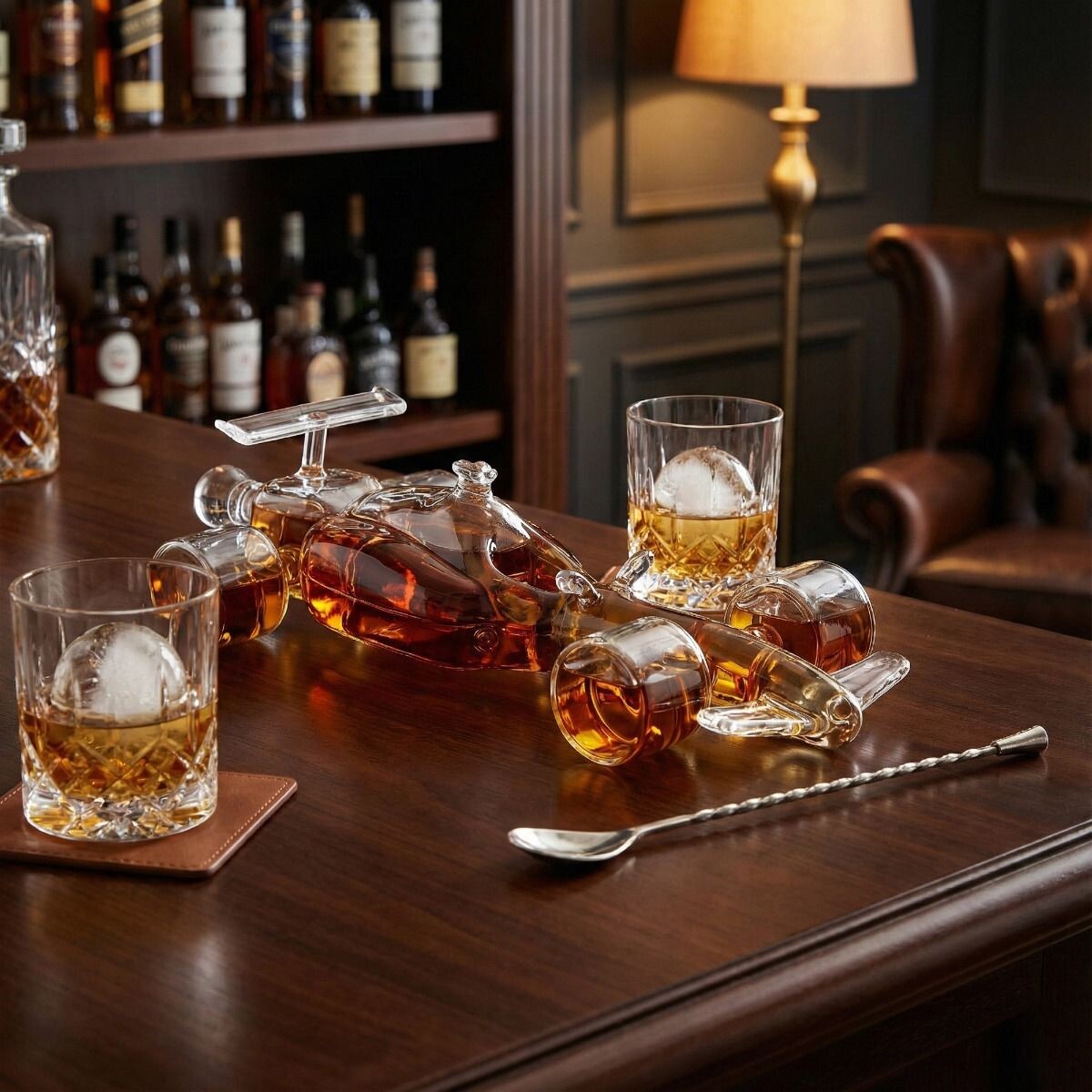 Mikamax - Racing Car Decanter Set