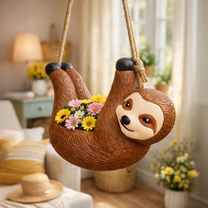 Mikamax - Sloth Planter - Dovendyr Urtepotteskjuler