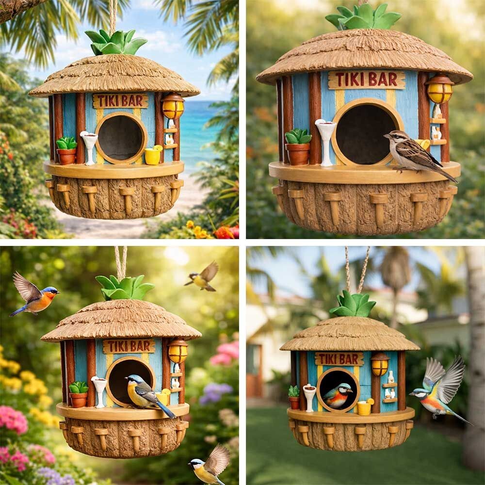 Mikamax - Tiki Bar Birdhouse - Fuglehus