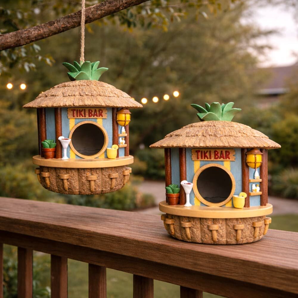 Mikamax - Tiki Bar Birdhouse - Fuglehus