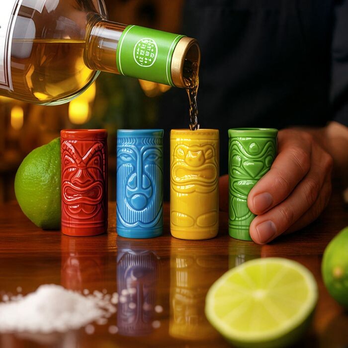 Mikamax - Tiki Shot Glasses