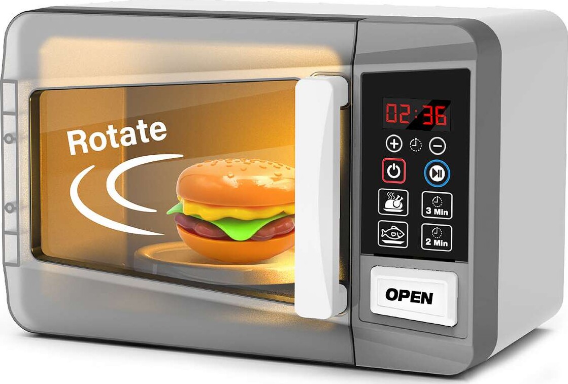 Mikroovn Legetøj - Elektrisk I Æske - Tegole