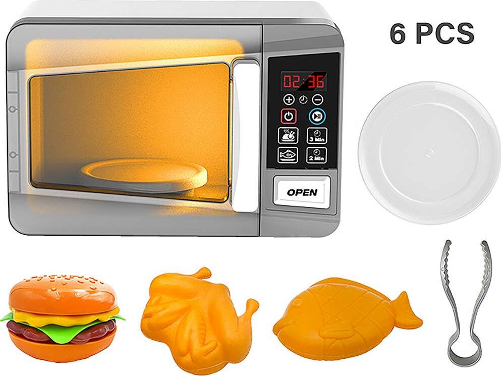 Mikroovn Legetøj - Elektrisk I Æske - Tegole