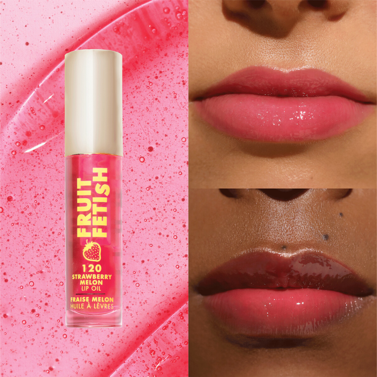 Milani Cosmetics - Fruit Fetish Lip Oil - Strawberry Melon - 4 Ml
