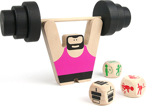 Milaniwood - Balancespil - Bodybuilder I Træ