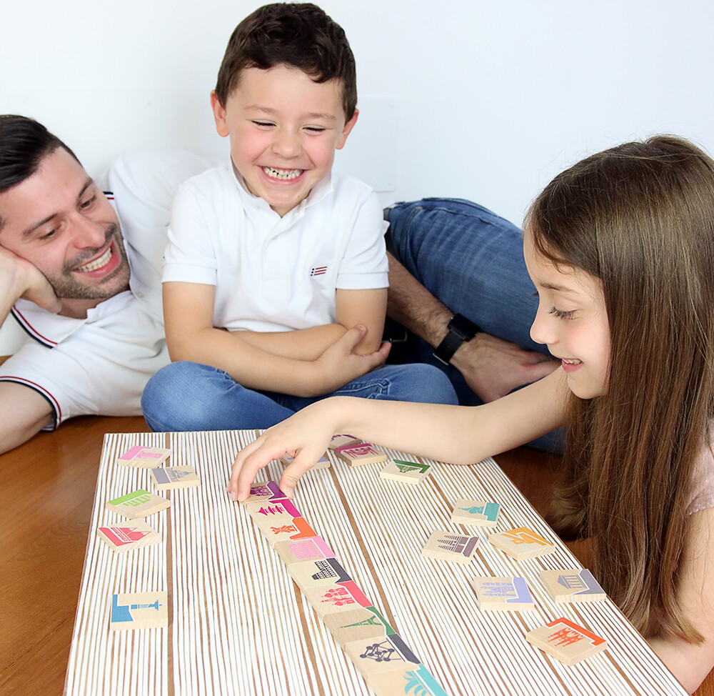 Milaniwood - Træspil - 2-I-1 Spil Verden Rundt