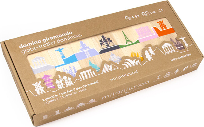 Milaniwood - Træspil - 2-I-1 Spil Verden Rundt