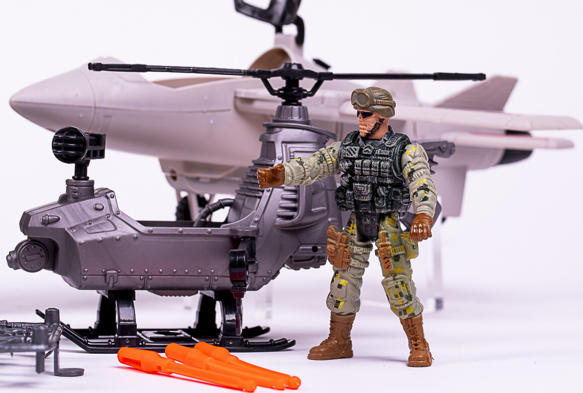 Militærsæt Mjægerfly Helikopter Båd Tilbehør - Special Forces