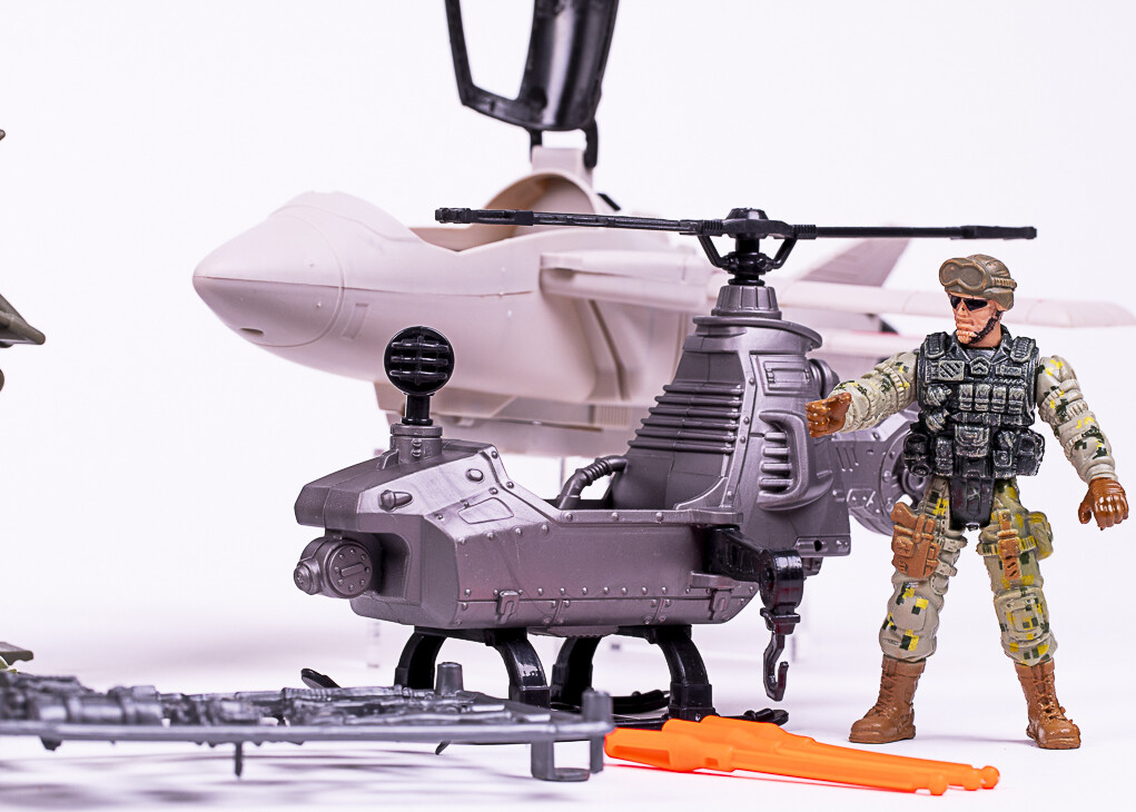 Militærsæt Mjægerfly Helikopter Båd Tilbehør - Special Forces