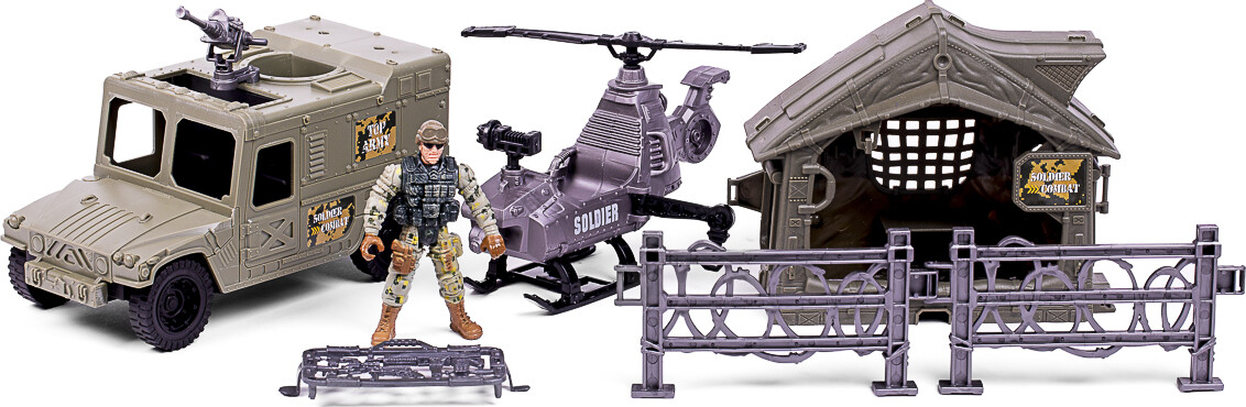 Militærsæt Mjeep Helikopter Tilbehør - Special Forces