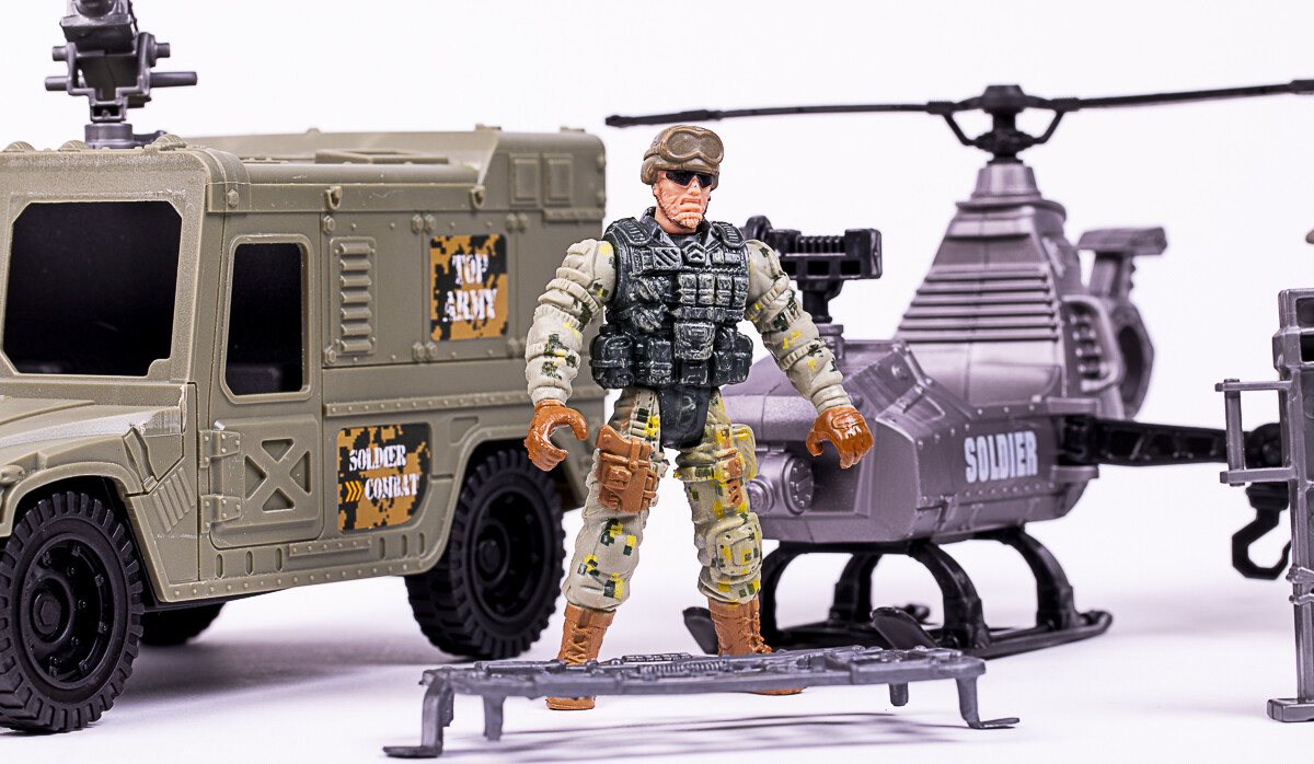 Militærsæt Mjeep Helikopter Tilbehør - Special Forces