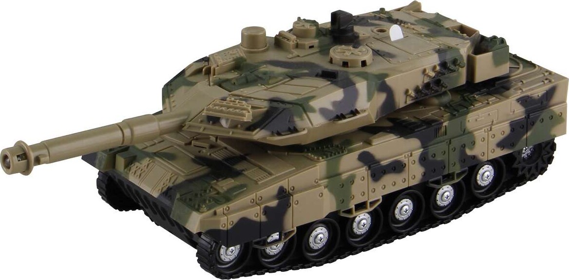 Military Tank Wfriction Light Sound Try-Me - Klx Toys