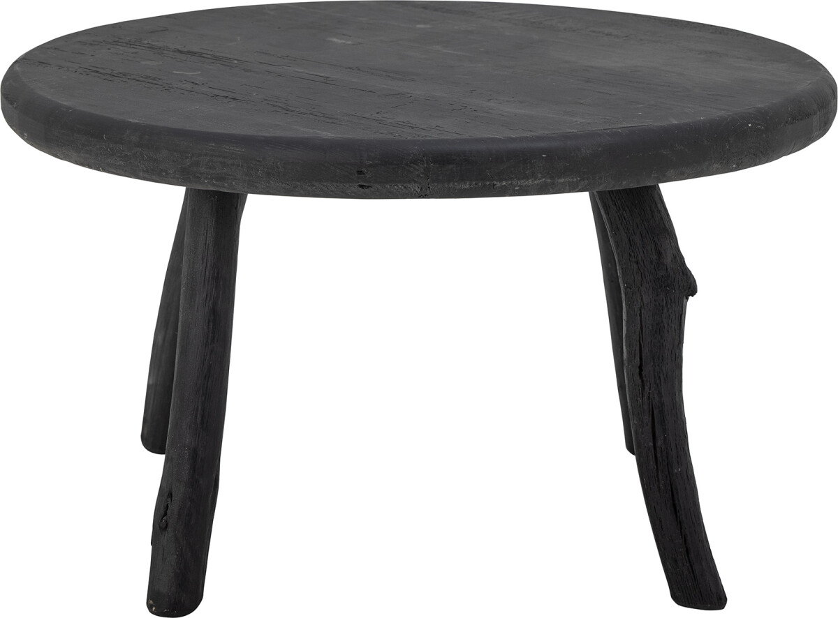 Bloomingville - Milos Sofabord - Sort - Genanvendt Træ - Rundt