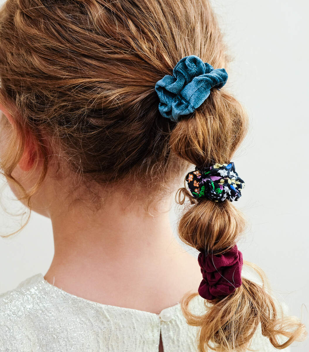 Mimi Lula - 6 Scrunchies Hårelastikker - Skinny