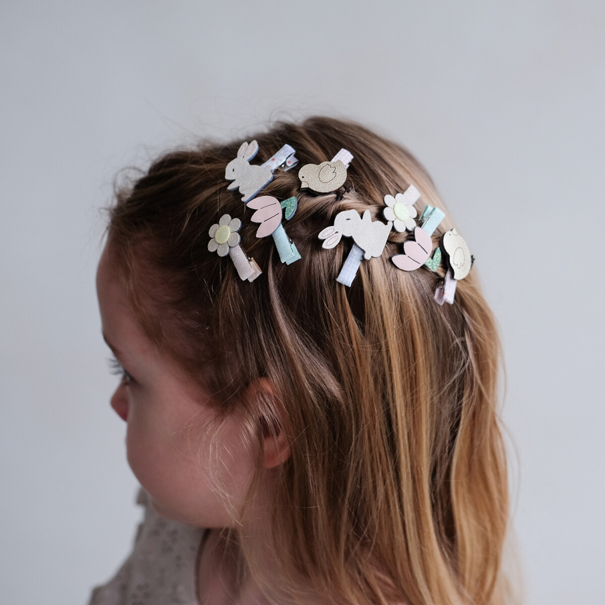Hårclips Til Børn - Mini Påske - Mimi Lula - 8 Stk