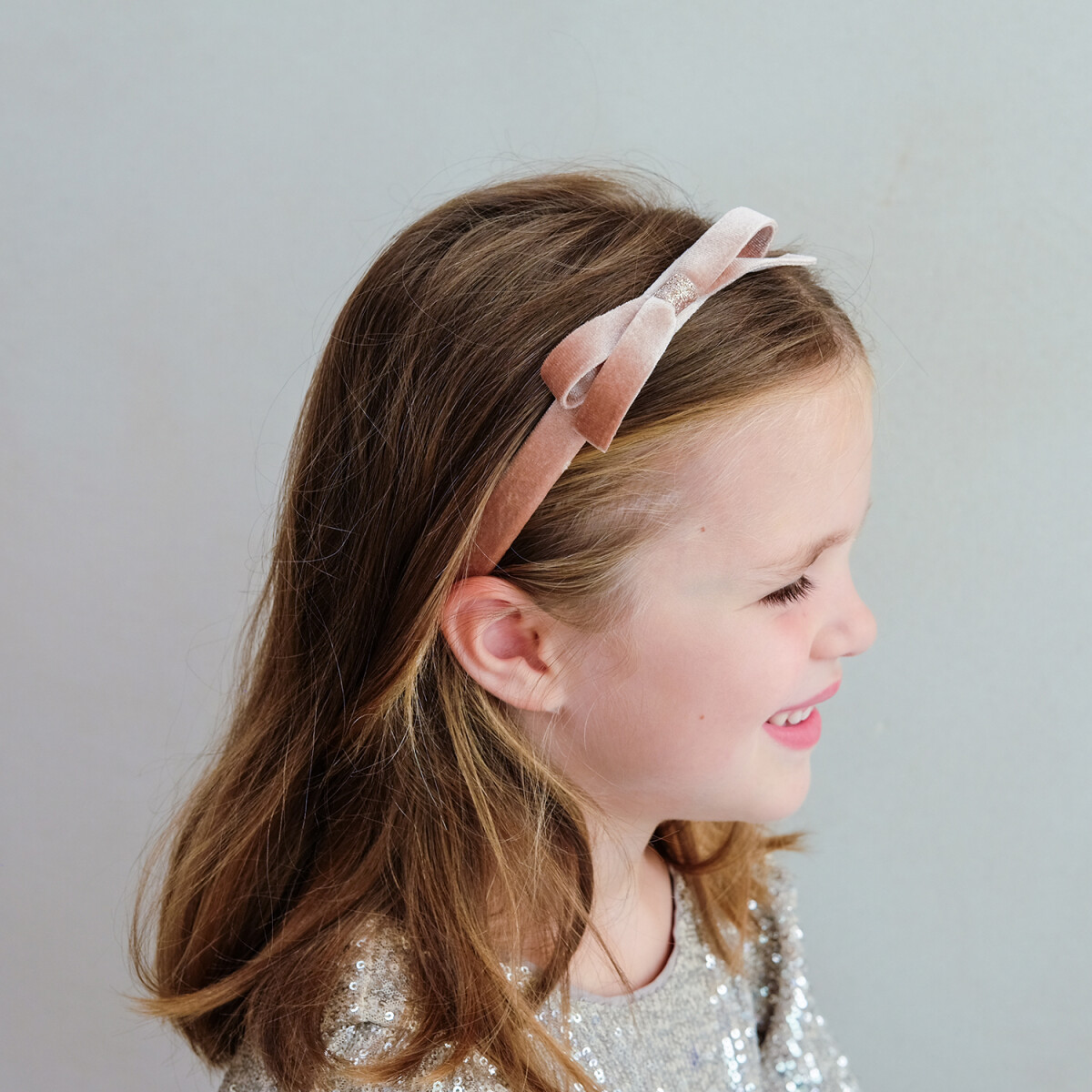 Mimi Lula - Hårbøjle - Pink Violet Bow