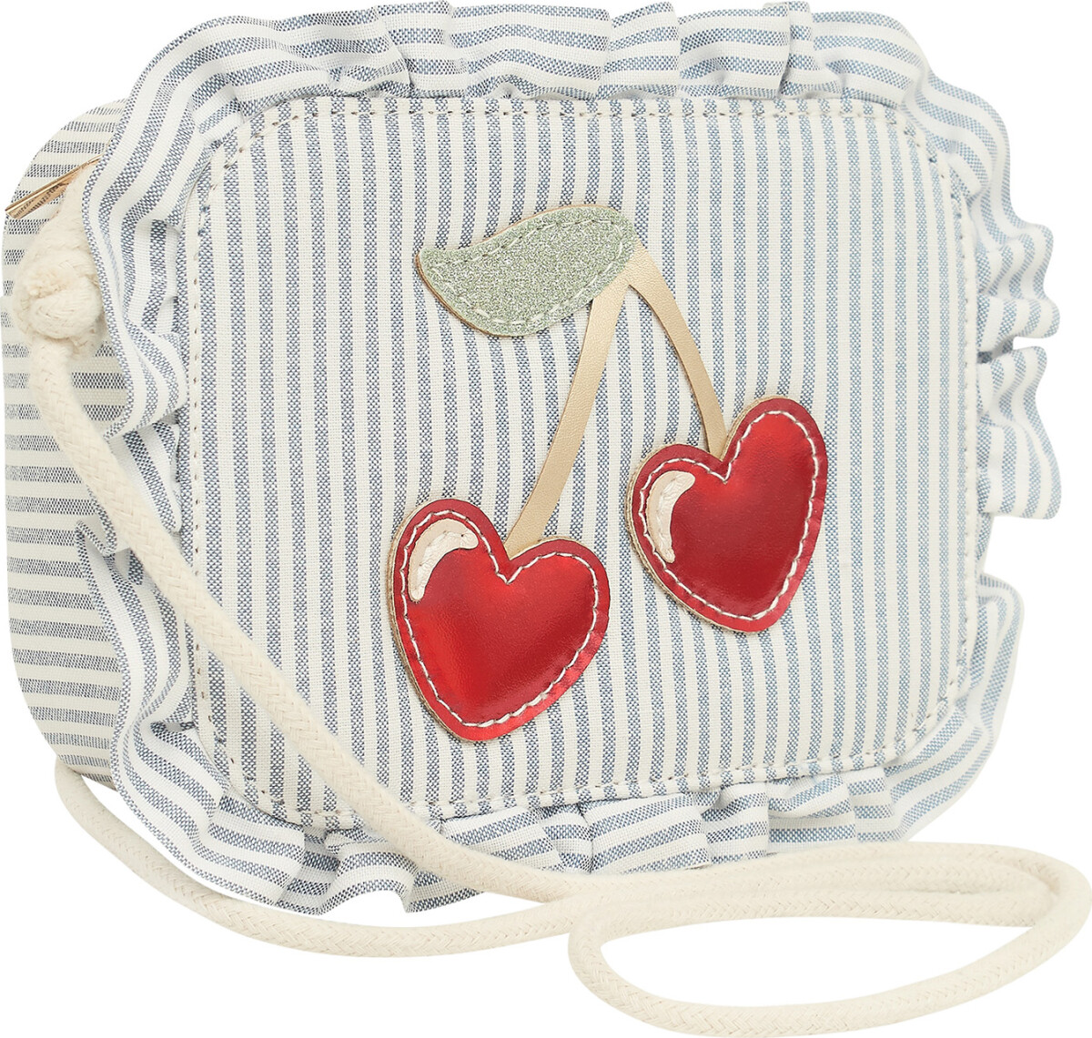 Mimi Lula - Skuldertaske - Striped Cherry Mon Cheri