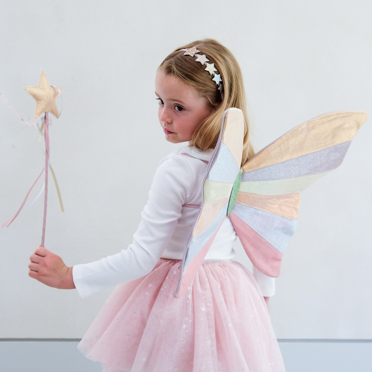 Tylskørt Til Børn - Pink Glimmer Prinsesse - Mimi Lula