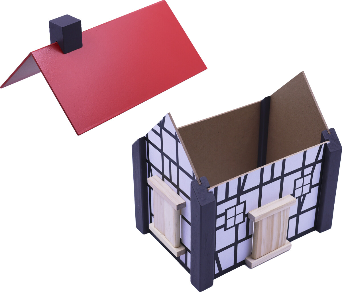 Legetøjs Bondegård I Træ