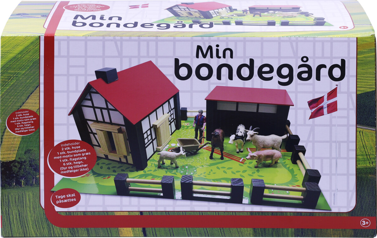 Legetøjs Bondegård I Træ