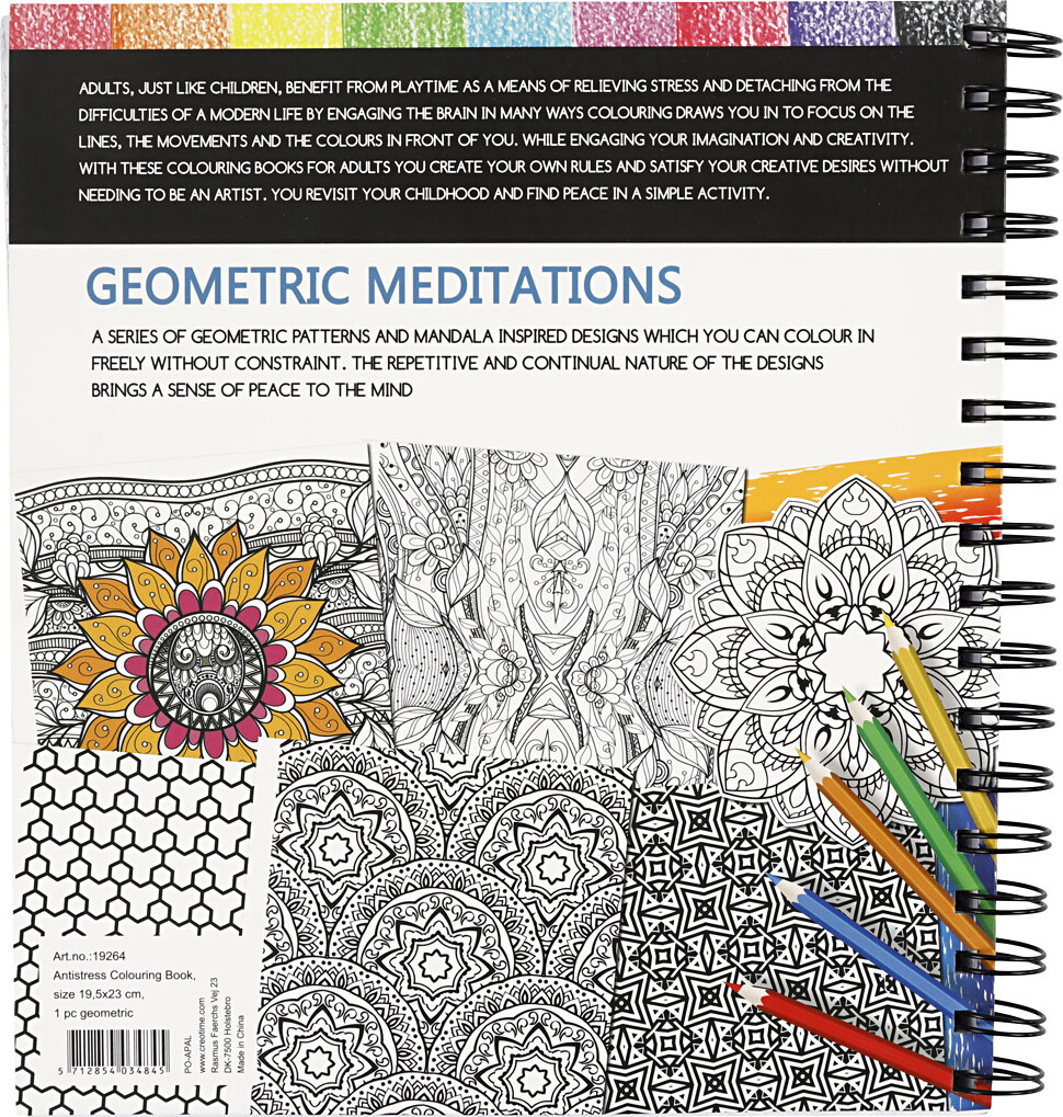 Johanna Basford Malebog - Geometrisk Meditation