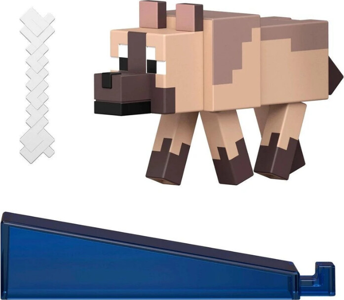 Minecraft - Chestnut Wolf - Biome Builds Figur - Kastanje Ulv - 8 Cm