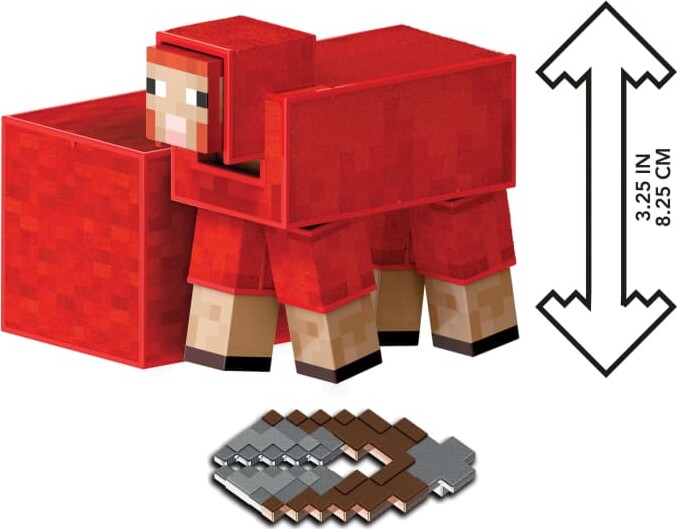 Minecraft Figur - Sheep Med Tilbehør - Diamond Level
