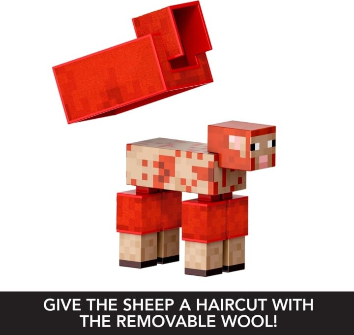Minecraft Figur - Sheep Med Tilbehør - Diamond Level
