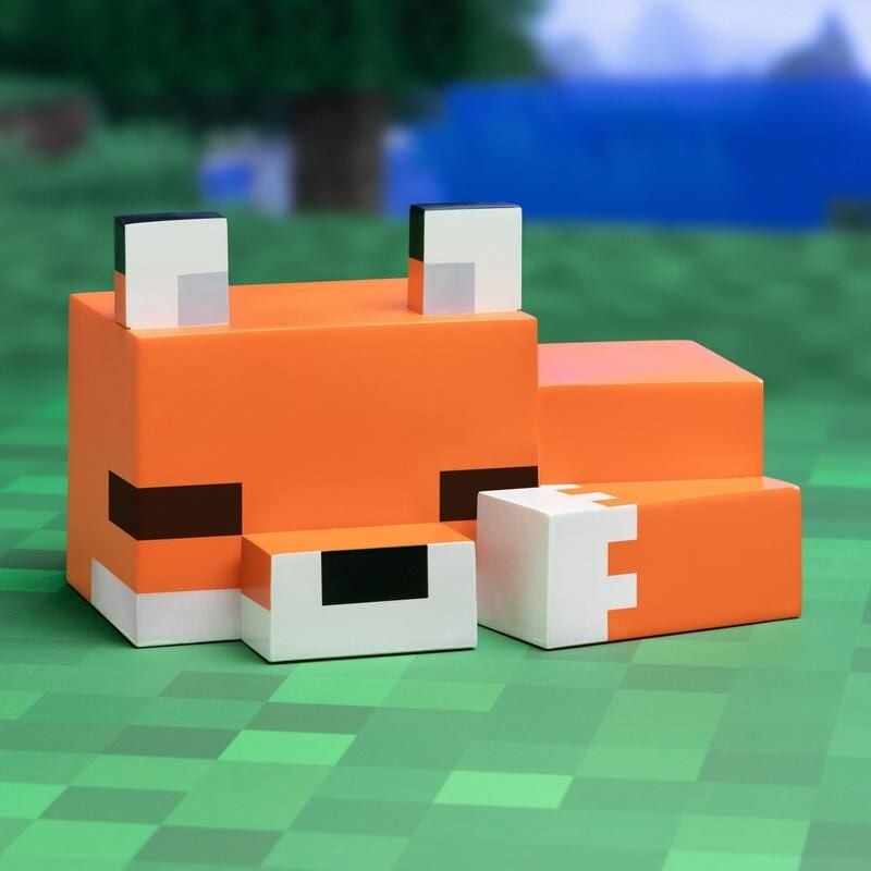Minecraft 3D Lampe - Baby Ræv - 16 Cm