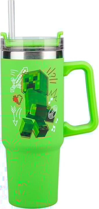 Minecraft Green 900Ml Multiway Travel Cup Straw