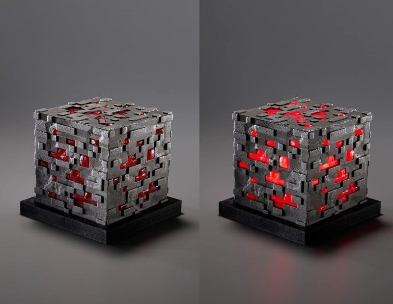 Minecraft - Lampe Til Børn - Lysende Redstone