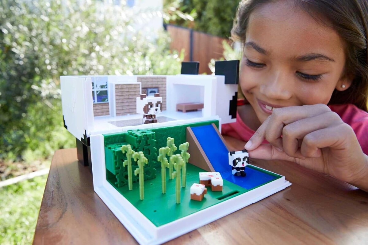 Minecraft - Mob Head Minis Panda Playhouse - Figur Legesæt